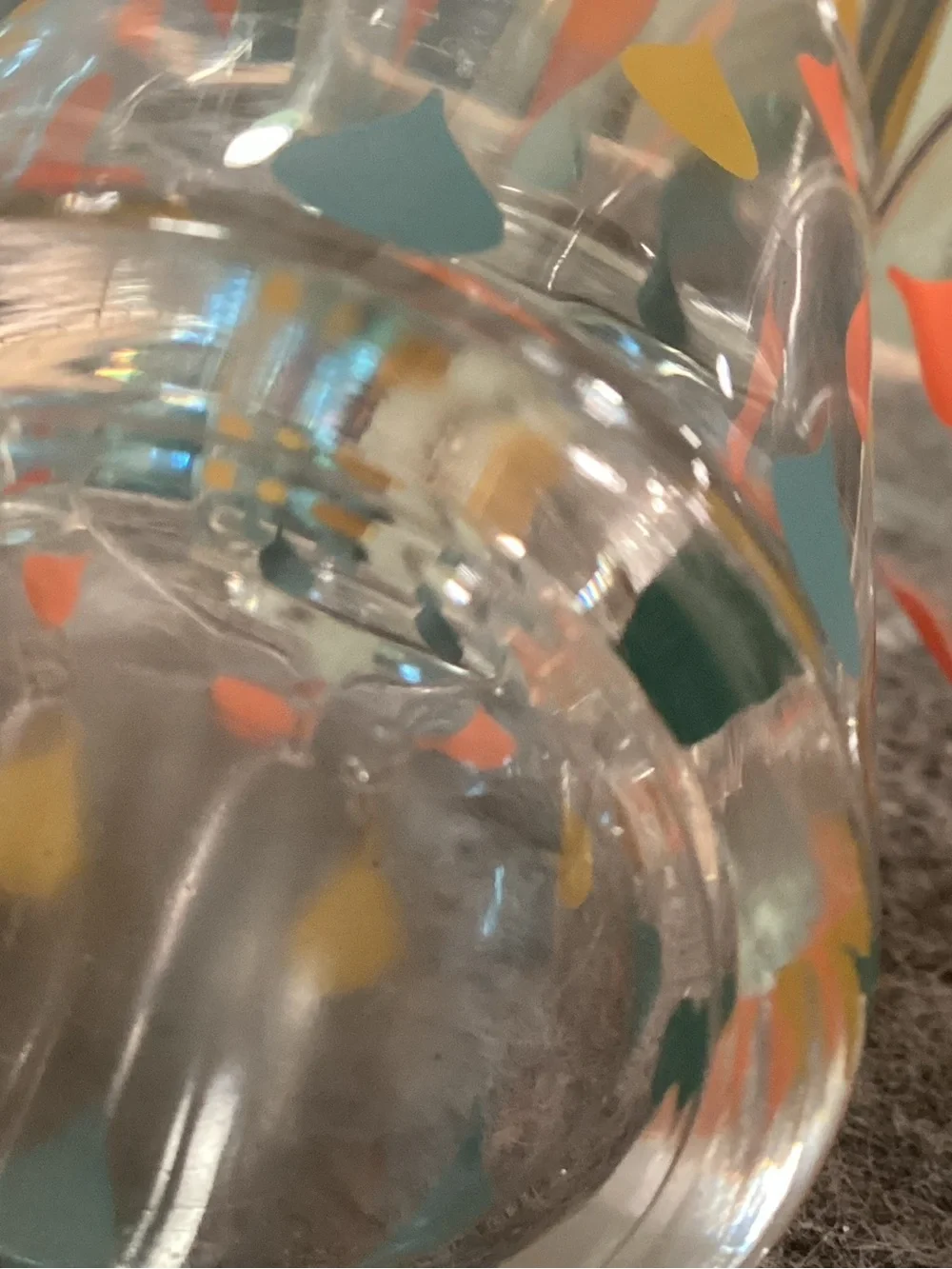 MCM “Atomic Teardrop” set/6 juice glasses 1950s 4oz VTG RARE